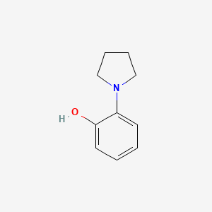 molecular formula C10H13NO B1302007 2-(Pyrrolidin-1-yl)phenol CAS No. 4787-77-3