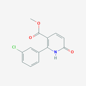 molecular formula C13H10ClNO3 B13020079 Methyl 2-(3-chlorophenyl)-6-oxo-1,6-dihydropyridine-3-carboxylate 