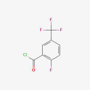 molecular formula C8H3ClF4O B1302010 2-Fluoro-5-(trifluoromethyl)benzoyl chloride CAS No. 207981-46-2