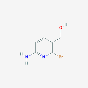 molecular formula C6H7BrN2O B13020124 (6-Amino-2-bromopyridin-3-yl)methanol 