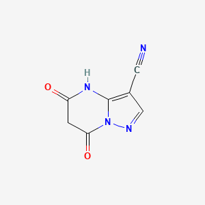 molecular formula C7H4N4O2 B13020179 Ethyl5,7-dihydroxypyrazolo[1,5-A]pyrimidine-3-carboxylate 