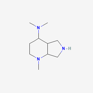 molecular formula C10H21N3 B13020187 N,N,1-Trimethyloctahydro-1H-pyrrolo[3,4-b]pyridin-4-amine 