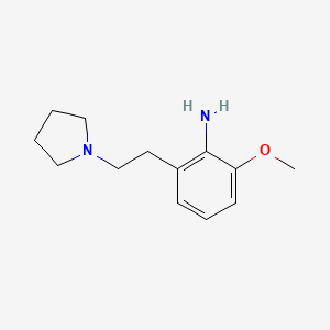 molecular formula C13H20N2O B1302025 1-[2-(2-氨基-3-甲氧基苯基)乙基]吡咯烷 CAS No. 387358-44-3