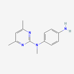 molecular formula C13H16N4 B1302026 N-(4,6-Dimethylpyrimidin-2-yl)-N-methylbenzene-1,4-diamine CAS No. 220844-79-1