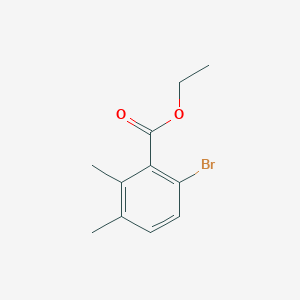 molecular formula C11H13BrO2 B13020330 Ethyl 6-bromo-2,3-dimethylbenzoate 