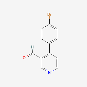 B1302038 4-(4-Bromophenyl)pyridine-3-carbaldehyde CAS No. 376646-65-0