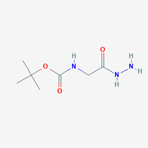 molecular formula C7H15N3O3 B1302040 tert-Butyl (2-hydrazinyl-2-oxoethyl)carbamate CAS No. 6926-09-6