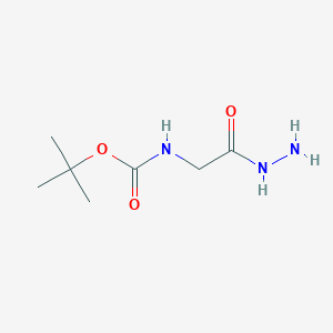 molecular formula C7H15N3O3 B1302040 Tert-butyl 2-hydrazinyl-2-oxoethylcarbamate CAS No. 6926-09-6