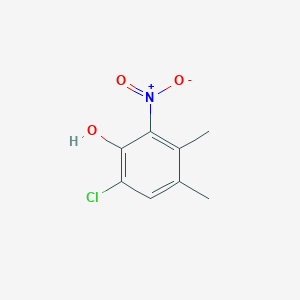 molecular formula C8H8ClNO3 B1302047 6-Chloro-3,4-dimethyl-2-nitrophenol CAS No. 74098-29-6