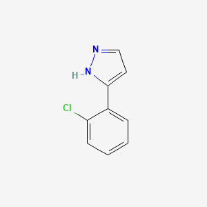 molecular formula C9H7ClN2 B1302050 3-(2-Chlorophenyl)-1H-Pyrazole CAS No. 59843-55-9