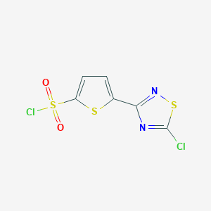 molecular formula C6H2Cl2N2O2S3 B1302052 5-(5-chloro-1,2,4-thiadiazol-3-yl)thiophene-2-sulfonyl Chloride CAS No. 306937-21-3