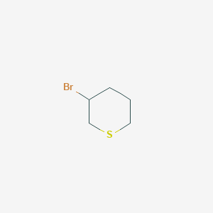 molecular formula C5H9BrS B13020530 3-Bromotetrahydro-2H-thiopyran 