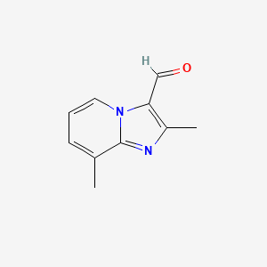 molecular formula C10H10N2O B1302056 2,8-二甲基咪唑并[1,2-a]吡啶-3-甲醛 CAS No. 820245-85-0