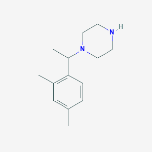 molecular formula C14H22N2 B1302059 1-[1-(2,4-Dimethyl-phenyl)-ethyl]-piperazine CAS No. 519138-03-5