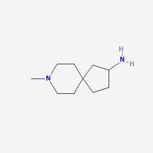 molecular formula C10H20N2 B13020599 8-Methyl-8-azaspiro[4.5]decan-2-amine 
