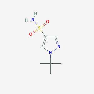 molecular formula C7H13N3O2S B13020638 1-(tert-Butyl)-1H-pyrazole-4-sulfonamide 