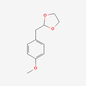 molecular formula C11H14O3 B1302068 2-[(4-Methoxyphenyl)methyl]-1,3-dioxolane CAS No. 91970-78-4