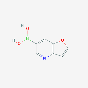 molecular formula C7H6BNO3 B13020680 Furo[3,2-b]pyridin-6-ylboronic acid CAS No. 1404467-00-0