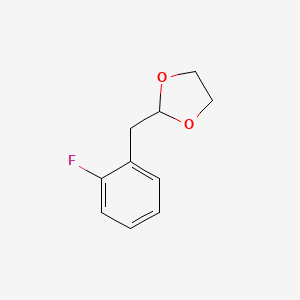 molecular formula C10H11FO2 B1302069 2-(1,3-Dioxolan-2-ylmethyl)-1-fluorobenzene CAS No. 842123-94-8