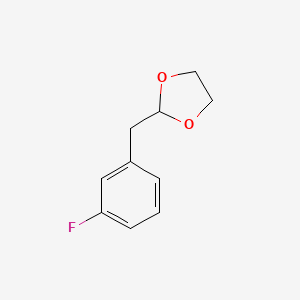 molecular formula C10H11FO2 B1302070 3-(1,3-Dioxolan-2-ylmethyl)-1-fluorobenzene CAS No. 842123-99-3