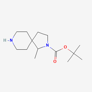 molecular formula C14H26N2O2 B13020712 tert-Butyl 1-methyl-2,8-diazaspiro[4.5]decane-2-carboxylate 