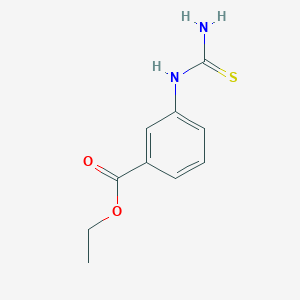 molecular formula C10H12N2O2S B1302072 1-(3-Ethoxycarbonylphenyl)-2-thiourea CAS No. 20967-87-7