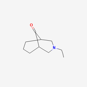 molecular formula C10H17NO B13020735 3-Ethyl-3-azabicyclo[3.3.1]nonan-9-one 