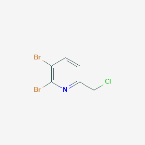 molecular formula C6H4Br2ClN B13020755 2,3-Dibromo-6-(chloromethyl)pyridine 