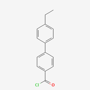 molecular formula C15H13ClO B1302076 4'-Ethylbiphenyl-4-carbonyl chloride CAS No. 92119-00-1