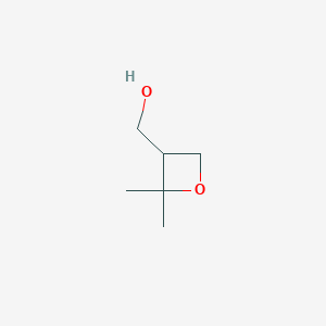 molecular formula C6H12O2 B13020784 (2,2-Dimethyloxetan-3-yl)methanol 
