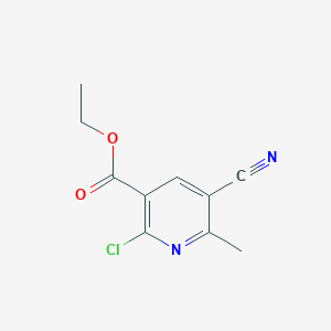 molecular formula C10H9ClN2O2 B1302081 Ethyl 2-chloro-5-cyano-6-methylnicotinate CAS No. 75894-43-8