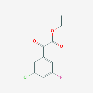 molecular formula C10H8ClFO3 B1302083 Ethyl 3-chloro-5-fluorobenzoylformate CAS No. 845790-57-0