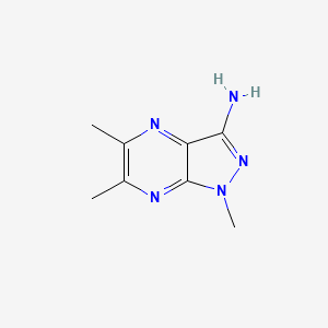 molecular formula C8H11N5 B13020927 1,5,6-Trimethyl-1h-pyrazolo[3,4-b]pyrazin-3-amine CAS No. 500727-70-8
