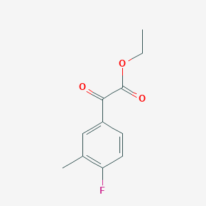 molecular formula C11H11FO3 B1302095 Ethyl 4-fluoro-3-methylbenzoylformate CAS No. 732251-71-7