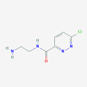 molecular formula C7H9ClN4O B13020982 N-(2-aminoethyl)-6-chloropyridazine-3-carboxamide 