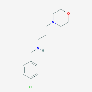 molecular formula C14H21ClN2O B013021 (4-Chloro-benzyl)-(3-morpholin-4-yl-propyl)-amine CAS No. 107921-37-9