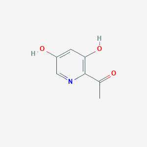molecular formula C7H7NO3 B13021023 1-(3,5-Dihydroxypyridin-2-yl)ethanone 