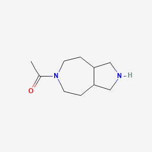 molecular formula C10H18N2O B13021045 1-(Octahydropyrrolo[3,4-d]azepin-6(1H)-yl)ethan-1-one 