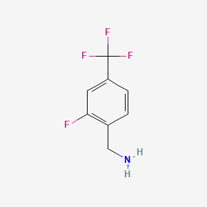 molecular formula C8H7F4N B1302106 2-Fluoro-4-(trifluoromethyl)benzylamine CAS No. 239087-05-9