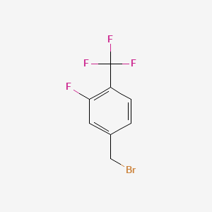 molecular formula C8H5BrF4 B1302110 3-Fluoro-4-(trifluoromethyl)benzyl bromide CAS No. 213203-65-7