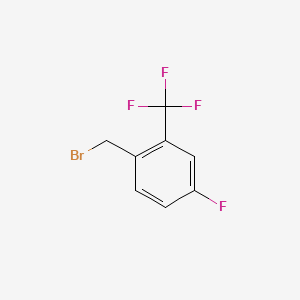 molecular formula C8H5BrF4 B1302112 4-Fluoro-2-(trifluoromethyl)benzyl bromide CAS No. 206860-48-2