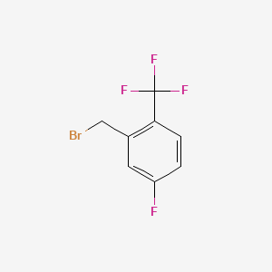 molecular formula C8H5BrF4 B1302113 5-Fluoro-2-(trifluoromethyl)benzyl bromide CAS No. 239135-48-9