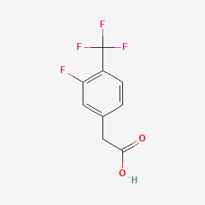 molecular formula C9H6F4O2 B1302114 3-Fluoro-4-(trifluoromethyl)phenylacetic acid CAS No. 238754-67-1