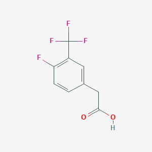 molecular formula C9H6F4O2 B1302115 4-氟-3-(三氟甲基)苯乙酸 CAS No. 220227-47-4