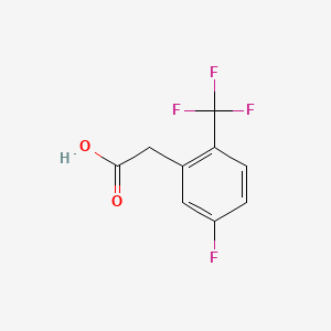 molecular formula C9H6F4O2 B1302116 5-氟-2-(三氟甲基)苯乙酸 CAS No. 239135-52-5