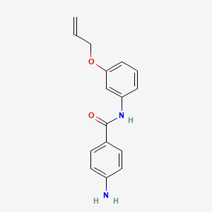 molecular formula C16H16N2O2 B13021162 N-(3-(Allyloxy)phenyl)-4-aminobenzamide 