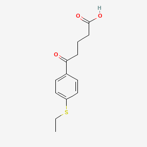 molecular formula C13H16O3S B1302117 5-[4-(Ethylthio)phenyl]-5-oxovaleric acid CAS No. 845790-39-8