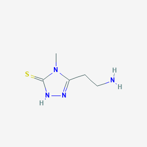 molecular formula C5H10N4S B13021182 5-(2-Aminoethyl)-4-methyl-4H-1,2,4-triazole-3-thiol 