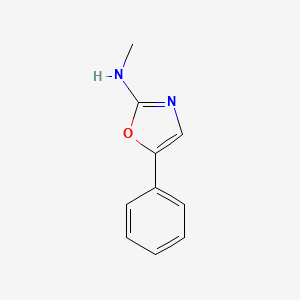 molecular formula C10H10N2O B13021186 N-Methyl-5-phenyloxazol-2-amine 