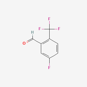 molecular formula C8H4F4O B1302119 5-Fluoro-2-(trifluoromethyl)benzaldehyde CAS No. 90381-08-1